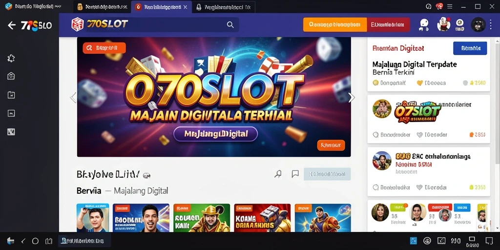 Antarmuka aplikasi 070SLOT yang menarik dan mudah digunakan.