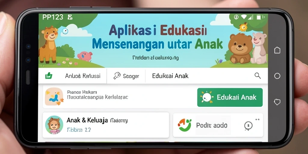 Tampilan antarmuka PP123 yang interaktif dan edukatif.
