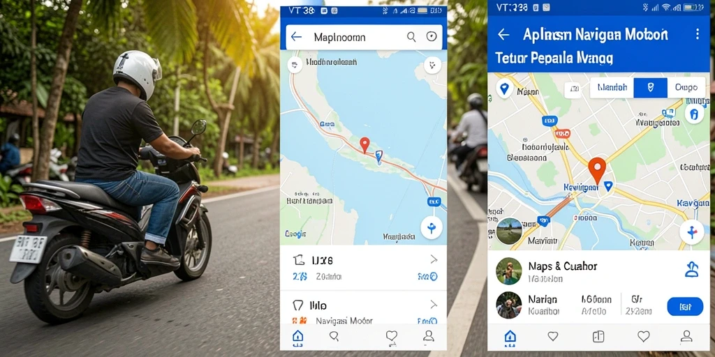 Tampilan antarmuka VT38 dengan navigasi motor yang jelas dan informatif.