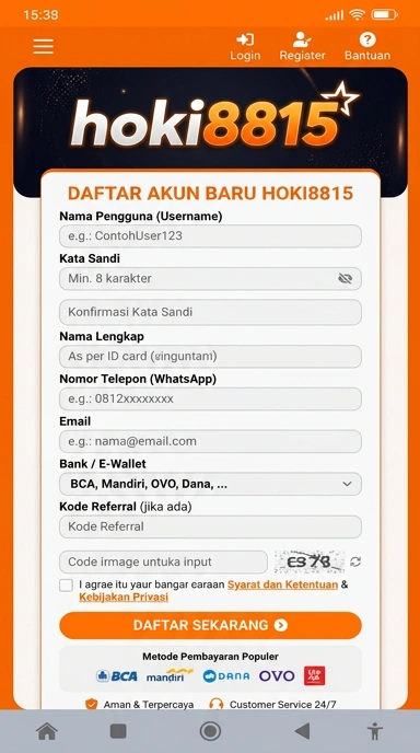 Daftar Akun Hoki8815 untuk Pengguna Indonesia