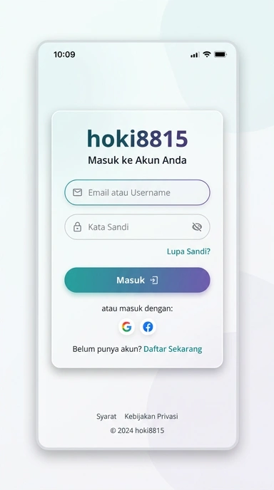 Masuk ke Akun hoki8815 dengan Mudah dan Aman